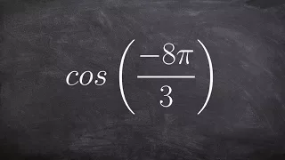 Evaluating the cosine of an angle using coterminal angles