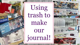 Let’s make an old school junk journal! 😁 Using trash to make a journal! #oldschooljunkjournal