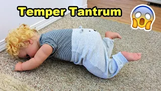 Reborn Baby Louis Has A Temper Tantrum