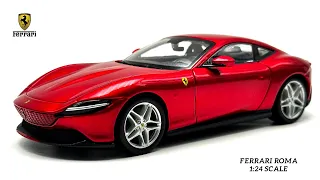 Unboxing Ferrari Roma Red Licensed Scale Model Car