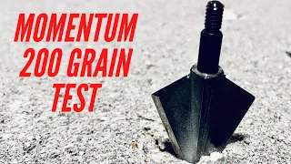 MOMENTUM 200 gr Single Bevel Broadhead Test