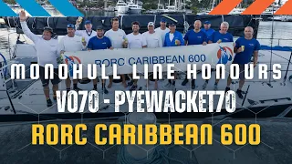 Monohull Line Honours | Pyewacket70 | RORC Caribbean 600