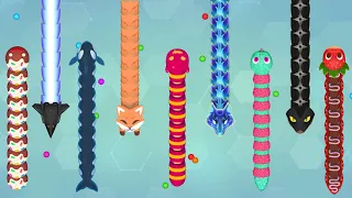 Все мои скины в игре Snake io плюс секретный скин