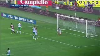 Andrea Belotti AMAZING BYCICLE KICK goal vs. Sassuolo (27/08/17) | HD