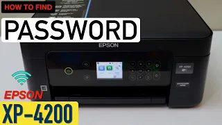 Epson XP 4200 Printer WiFi Password.