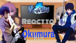 Blue Exorcist react to 💙Rin Okumura💙// angst//gacha nox// lazy