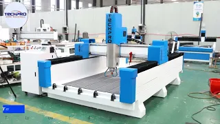 Stone CNC Router+Laser Engraving Head for Granite Marble Tombstone Jade (New)