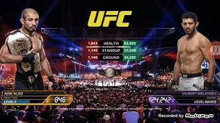 ufc mobile Jose Aldo LE last fights