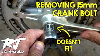 How To Remove 15mm/16mm Crank Bolt When Socket Doesn't Fit