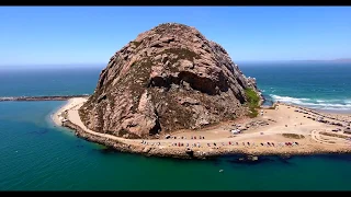 Morro Rock in Morro Bay California.
