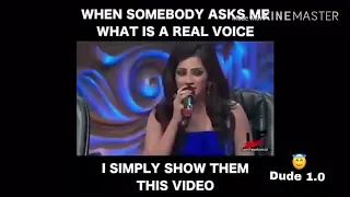 Shreya ghoshal |. Sunn Raha Hai Na Tu |  Orignal voice 😍😍😍