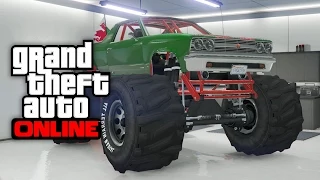 GTA 5 Online - How To Store The MARSHALL MONSTER TRUCK In Your Garage Online! (GTA 5 Glitches)