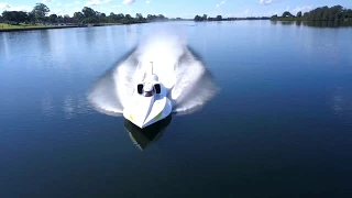 Spirit of Australia II testing on the Manning River 2017