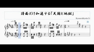 【編曲、ネタ】譜面だけ加速する「天国と地獄」