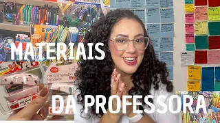 MEU MATERIAL ESCOLAR SENDO PROFESSORA