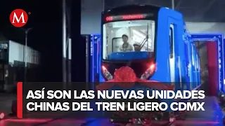 Parte nueva unidad de Tren Ligero desde China hacia la Ciudad de México