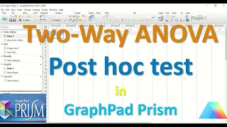 Two Way ANOVA Post hoc test in GraphPad Prism