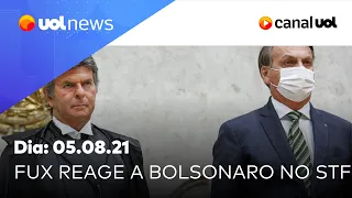 Fux manda recado para Bolsonaro e cancela reunião entre Poderes; Kennedy Alencar analisa | UOL News