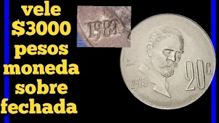 Moneda de 20 centavos Francisco y Madero