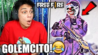 ¡REACCIONANDO a GOLEMCITO GAMES! 😂 FREE FIRE *épico*