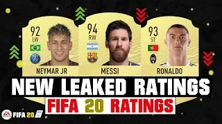 FIFA 20 | 80+ NEW OFFICIAL LEAKED PLAYER RATINGS! ✅😱| FT. MESSI, RONALDO, NEYMAR... etc