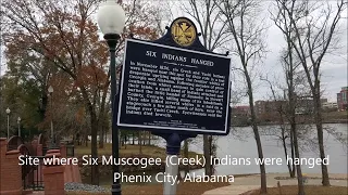 Six Muscogee (Creek) Indians hanged in 1836