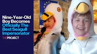 Nine-Year-Old Boy Becomes Best Seagull Impersonator