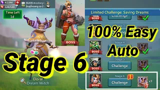 Lords mobile limited challenge saving dreams stage 6 | Limited challenge dream witch stage 6