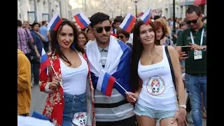 Москва. Футбол. Нашествие фанатов. ЧМ 2018. RUSSIA WORLD CUP FIFA