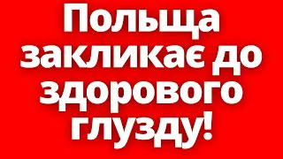 Що буде далі?! Польща закликає до здорового глузду Україну!