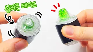 Making Cucumber Sushi Squish🥒 (DIY super-simple silicone tape)