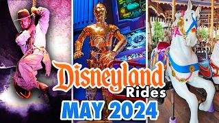 Disneyland Rides - May 2024 POVs [4K 60FPS]