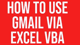 How to send email using Gmail via Excel VBA