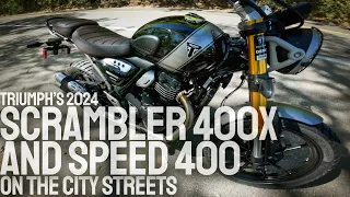 First Ride Impressions of the Triumph Scrambler 400x & Speed 400