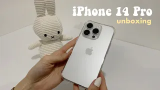 📦  (ASMR Unboxing) 🤍 iPhone 14 Pro (Silver) 📱 & Accessories + Camera Test 📸 | Singapore
