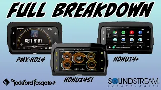 Complete Review of the New Rockford Fosgate® PMX-HD14 GTS Style radio for 14-Newer Harley Davidson