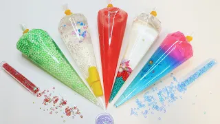 Making Slime With Piping Bags | Super Crunchy Slime, ASMR Slime