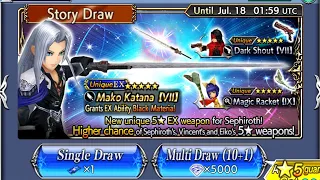 【DFFOO】Going hard for Sephiroth's Ex Weapon (Mako Katana)