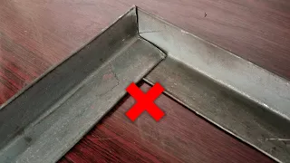 Welding skills | few know the trick of cutting angle iron for 90 degree joints with precise results