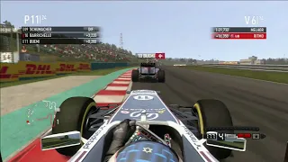 F1 2011-RUBENS BARRICHELLO/WILLIAMS/MAGYAR GP/GAMEPLAY PS3