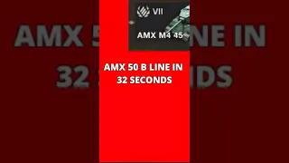 AMX 50B LINE in 32 SECONDS World of Tanks Blitz #wotblitz #worldoftanksblitz #shorts #wotb