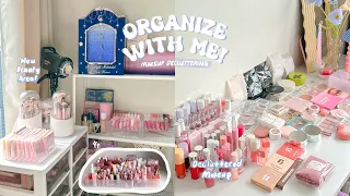 🎀🪞DOWNSIZING MY MAKEUP COLLECTION + Monthly Decluttering 🧺