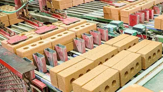 Korean Brick Making Process With German Technology. Automated Brick Factory In Korea