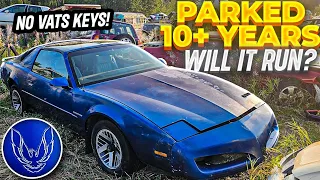 Will it Run And Drive??? 1991 Pontiac Firebird parked for 10 +years No VATS keys