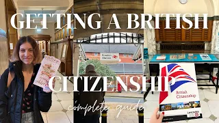 british citizenship 🇬🇧 application, life in the UK test, english test, ceremony & much more