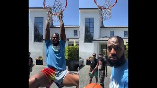 LeBron James Driveway Shootaround with Bronny & Bryce 🤣 FULL IG LIVE