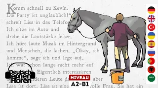 #739 Deutsch lernen mit Geschichten | Deutsch lernen durch Hören - A2-B1 - zum Hören und Lesen