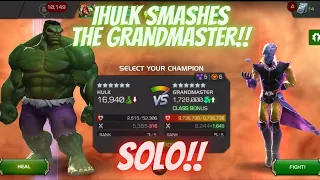 IHULK VS GRANDMASTER SOLO!!  IHULK SMASH!!