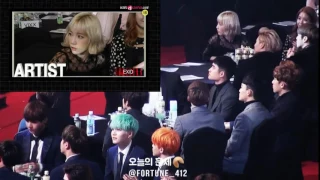 bts reacting to taeyeon @ sma 2016 [part 2]