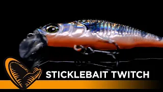 3D Sticklebait Twitch - Top lure for light and UL trout, perch, asp, bass, chub fishing